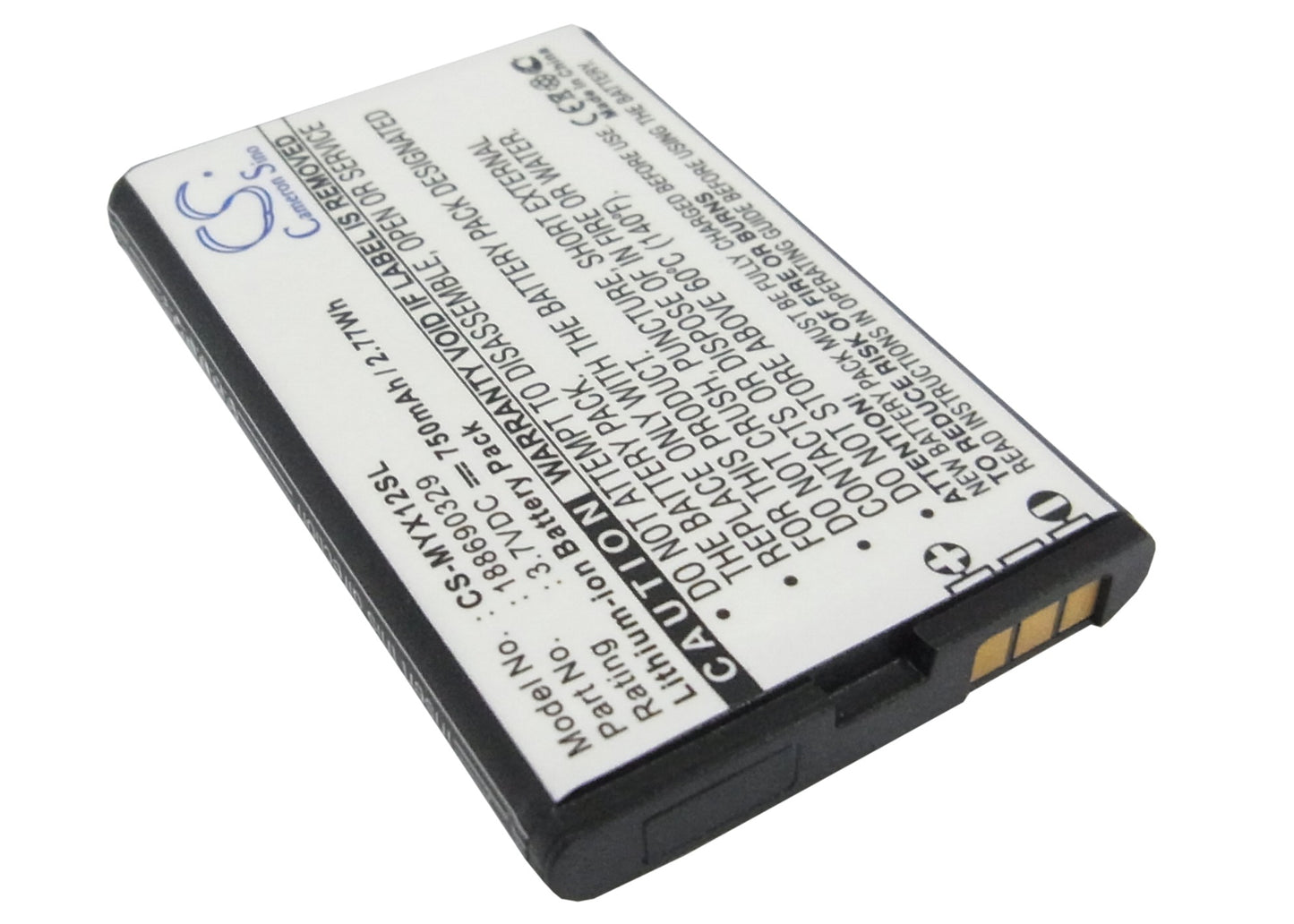 Replacement Battery for Sagem MYX1-2 – Mobile, SmartPhone – 750mAh / 3.7V - image 2