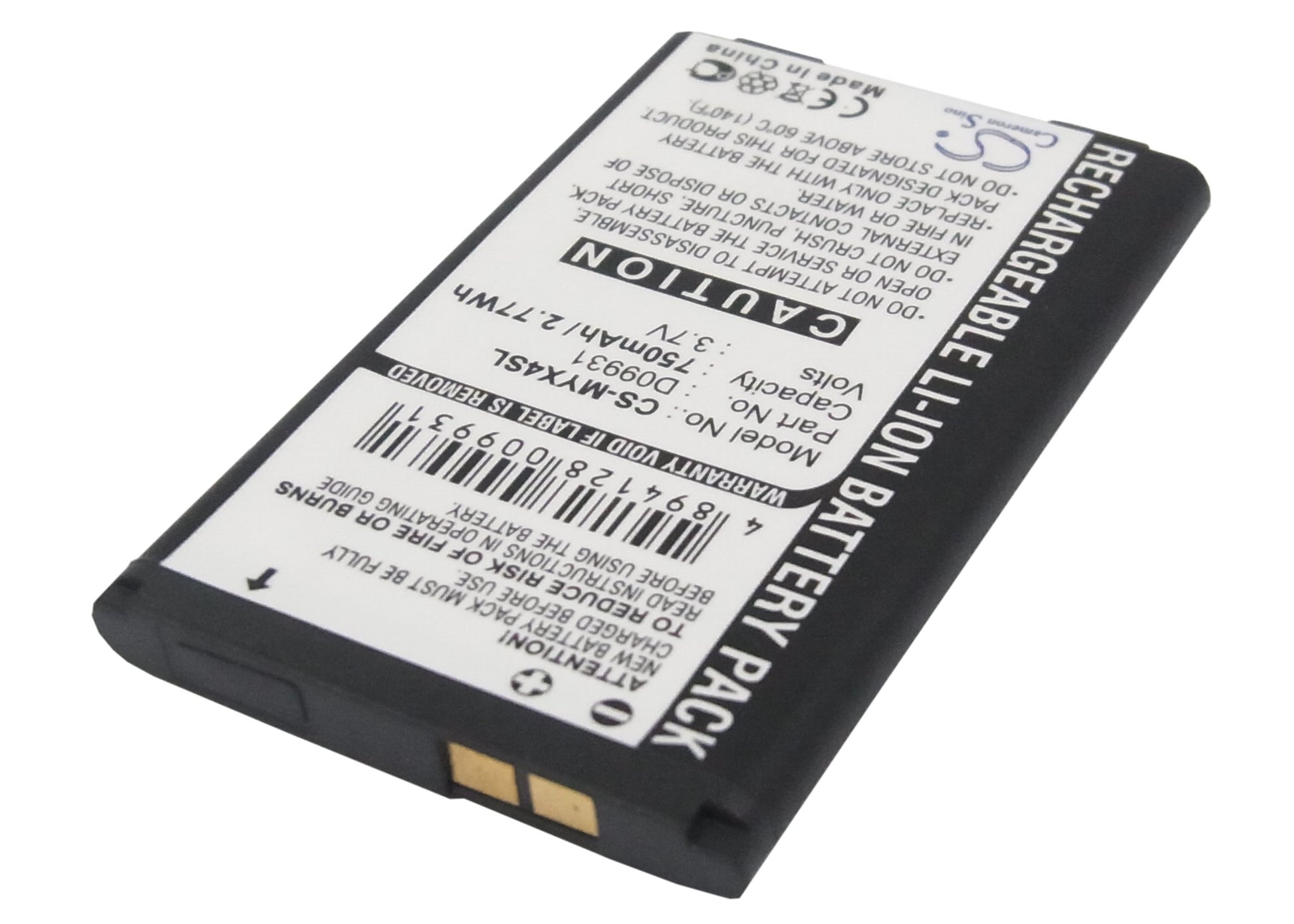 Replacement Battery for Sagem MYX4 – Mobile, SmartPhone – 750mAh / 3.7V - image 2