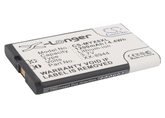 Replacement Battery for Sagem MYX-8 – Mobile, SmartPhone – 1200mAh / 3.7V - image 1