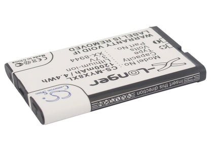 Replacement Battery for Sagem MYX-8 – Mobile, SmartPhone – 1200mAh / 3.7V - image 2