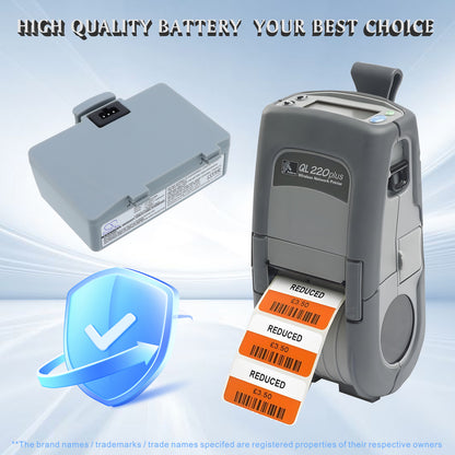 Replacement Battery for Zebra QL220 – Barcode Scanner – 2200mAh / 7.4V