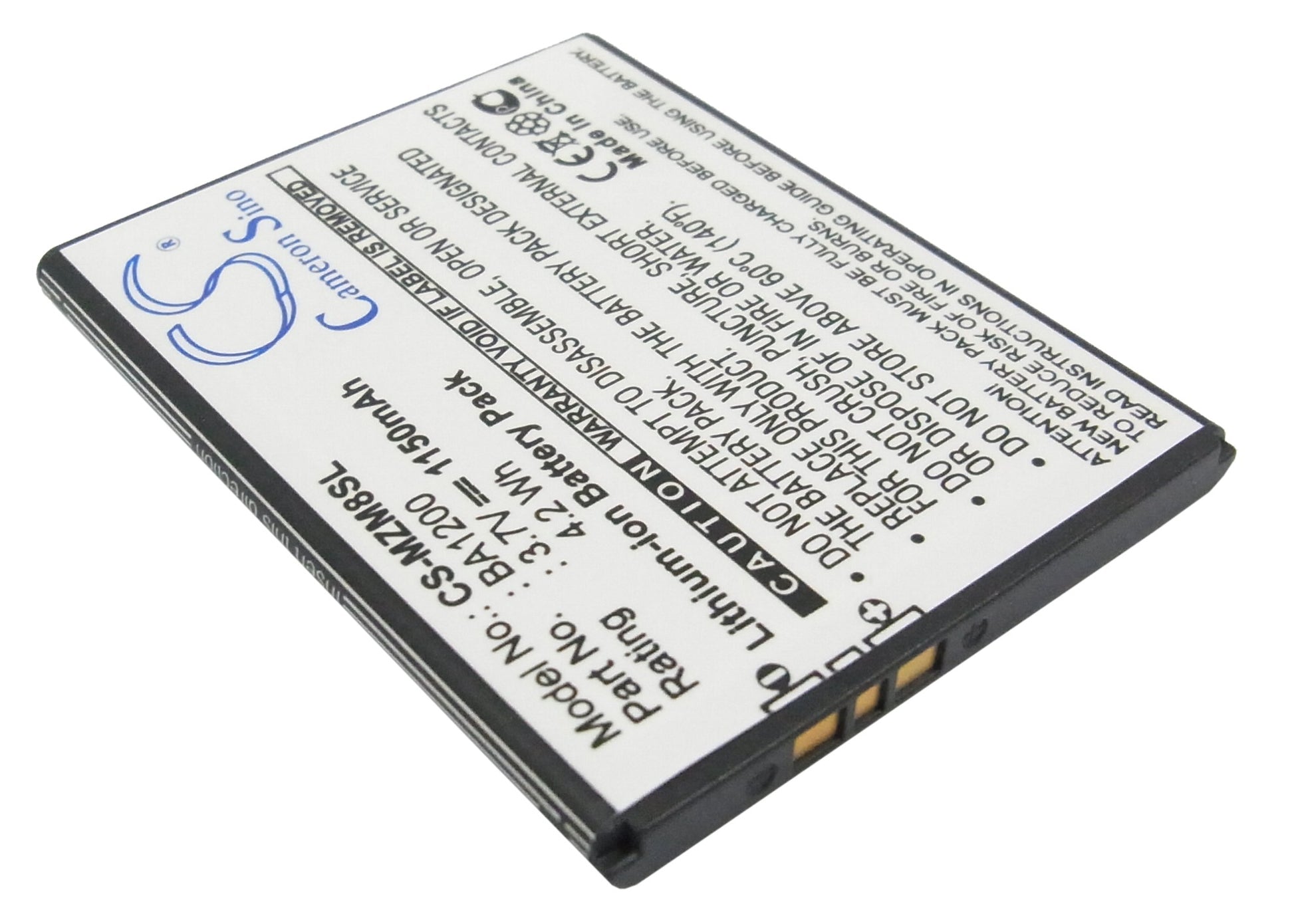 Replacement Battery for MeiZu M8 – Mobile, SmartPhone – 1150mAh / 3.7V - image 2