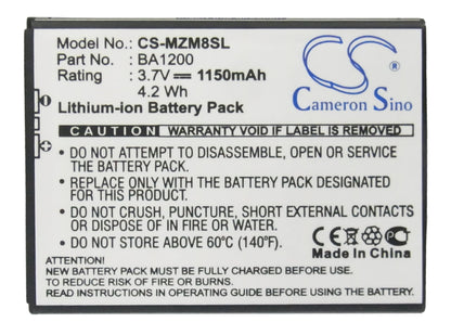 Replacement Battery for MeiZu M8 – Mobile, SmartPhone – 1150mAh / 3.7V - image 5