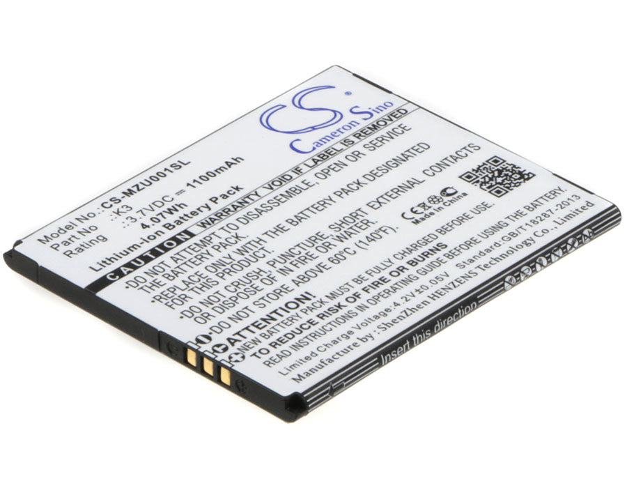 Replacement Battery for Navon Mizu MZT001 – Mobile, SmartPhone – 1100mAh / 3.7V - image 1