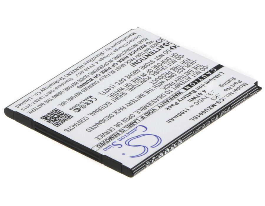 Replacement Battery for Navon Mizu MZT001 – Mobile, SmartPhone – 1100mAh / 3.7V - image 2