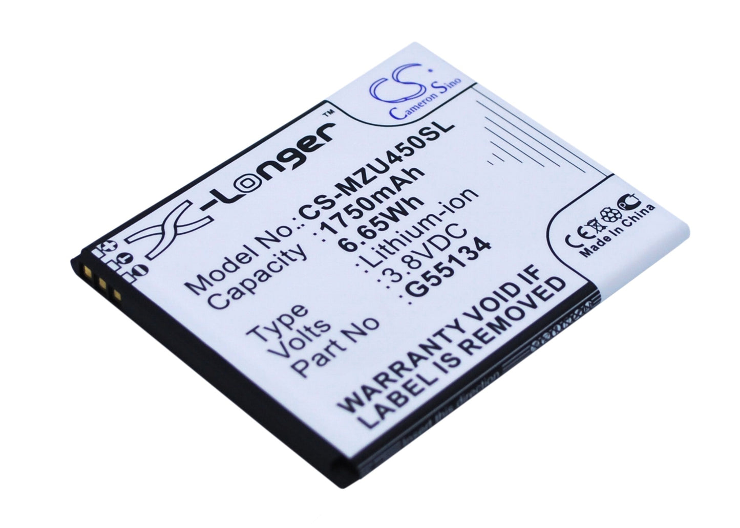 Replacement Battery for Navon Mizu M450 – Mobile, SmartPhone – 1750mAh / 3.8V - image 1