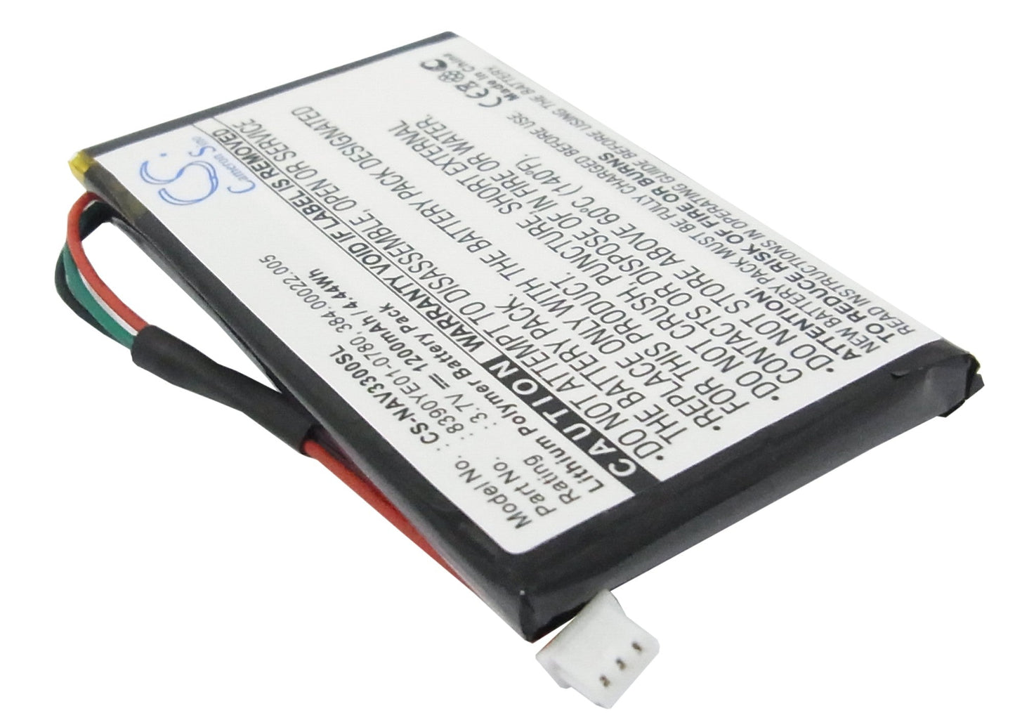 Replacement Battery for Navigon  3300 – GPS, Navigator – 1200mAh / 3.7V