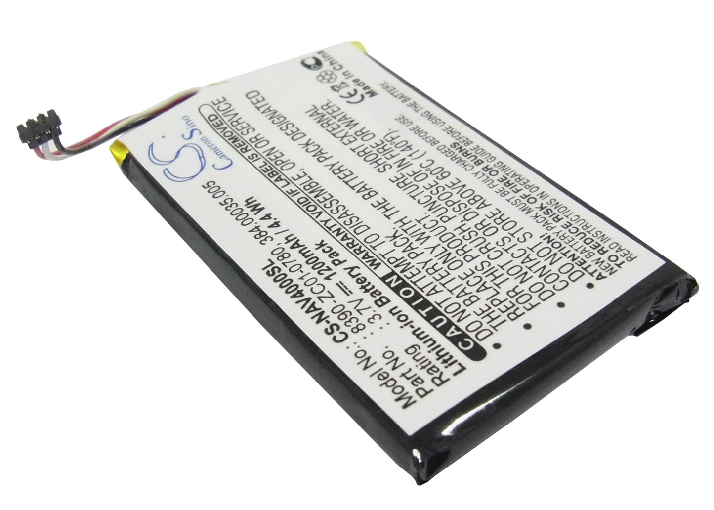 Replacement Battery for Navigon  40 Easy – GPS, Navigator – 1200mAh / 3.7V