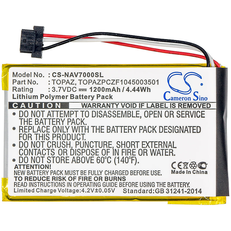 Replacement Battery for Navigon 70 Easy – GPS, Navigator – 1200mAh / 3.7V - image 3