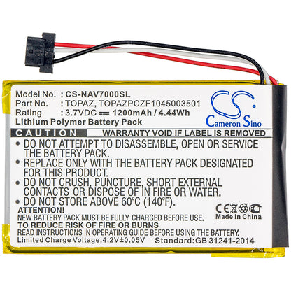 Replacement Battery for Navigon 70 Easy – GPS, Navigator – 1200mAh / 3.7V - image 3