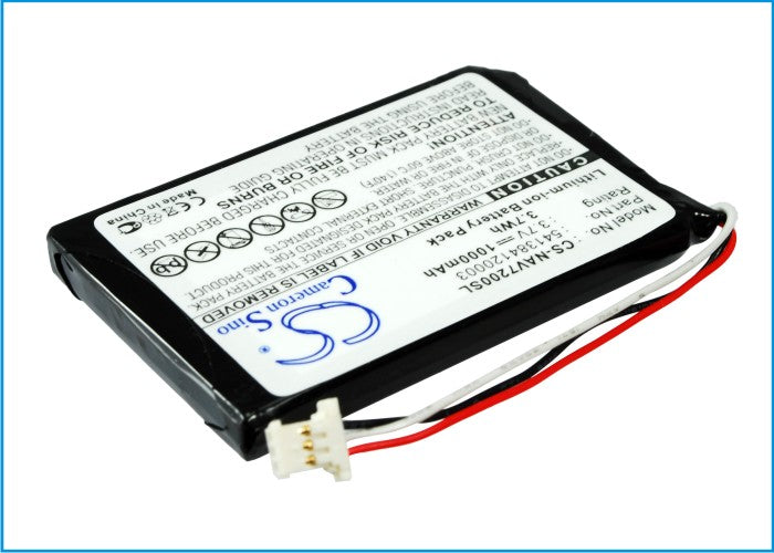 Replacement Battery for Navigon  72 Easy – GPS, Navigator – 1000mAh / 3.7V