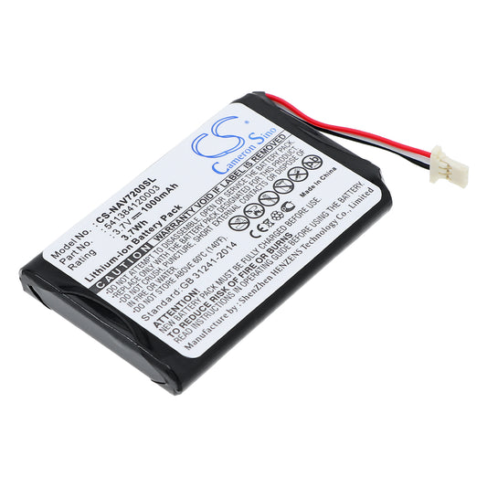Replacement Battery for Navigon 72 Easy – GPS, Navigator – 1000mAh / 3.7V