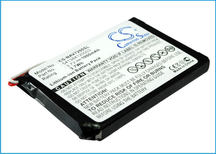 Replacement Battery for Navigon  72 Easy – GPS, Navigator – 1000mAh / 3.7V
