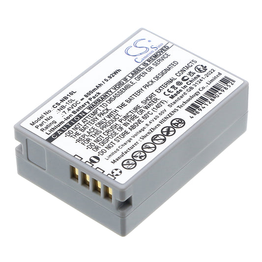Replacement Battery for Canon PowerShot SX40 HS – Camera – 800mAh / 7.4V