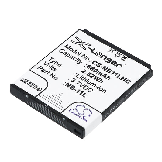 Replacement Battery for Canon IXUS 125HS – Camera – 680mAh / 3.7V