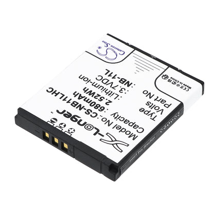 Replacement Battery for Canon IXUS 125HS – Camera – 680mAh / 3.7V