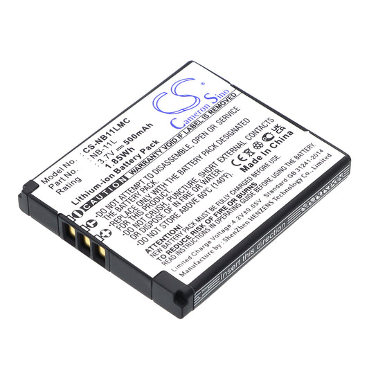 Replacement Battery for Canon IXUS 125HS – Camera – 500mAh / 3.7V