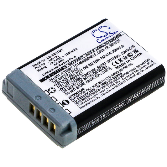 Replacement Battery for Canon PowerShot G1 X Mark III – Camera – 1250mAh / 3.7V - image 1