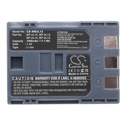 Replacement Battery for Canon  DC310 – Camera – 1500mAh / 7.4V