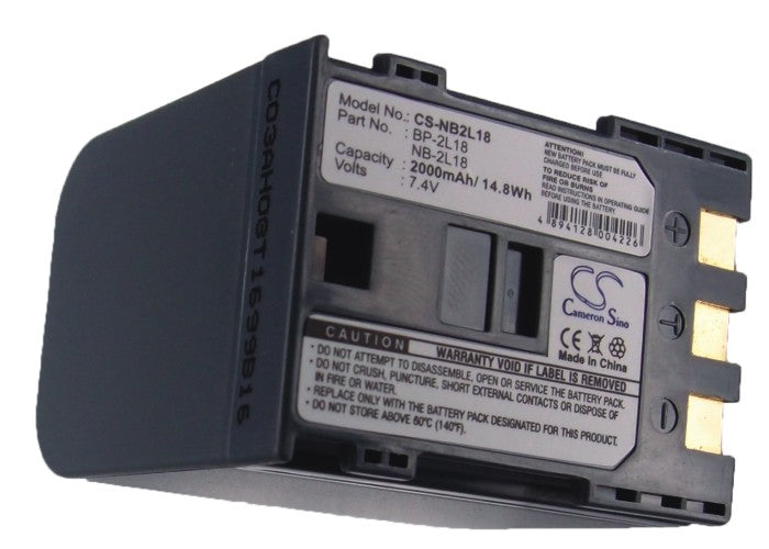 Replacement Battery for Canon  Digital Rebel XT EOS 350D – Camera – 2000mAh / 7.4V