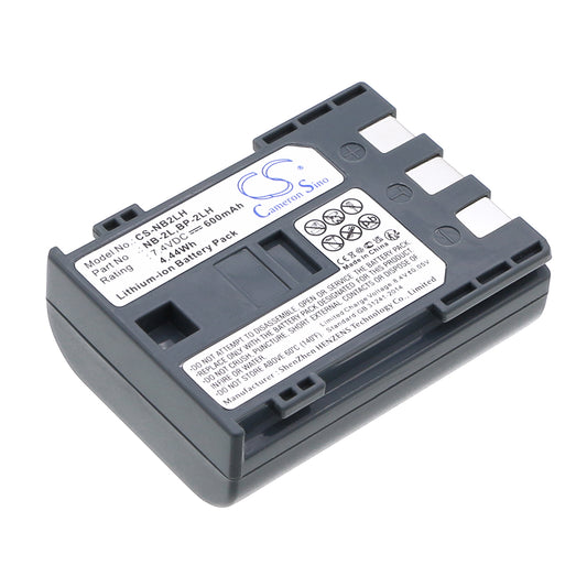 Replacement Battery for Canon BP-2LH – Camera – 600mAh / 7.4V
