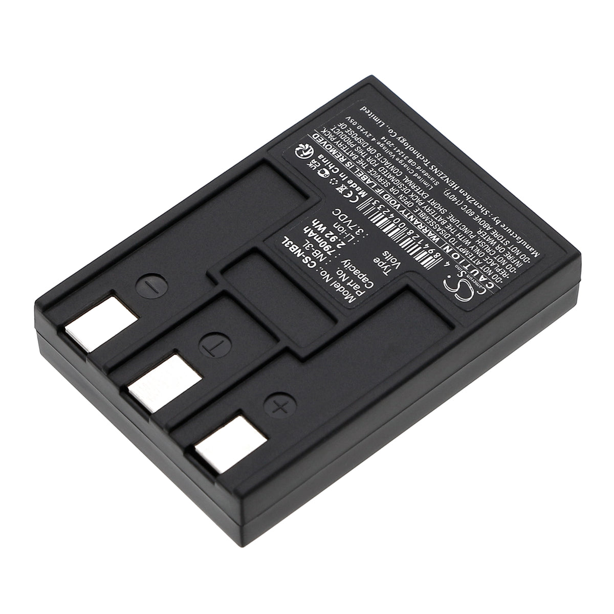 Replacement Battery for Canon Digital IXUS 700 – Camera – 790mAh / 3.7V