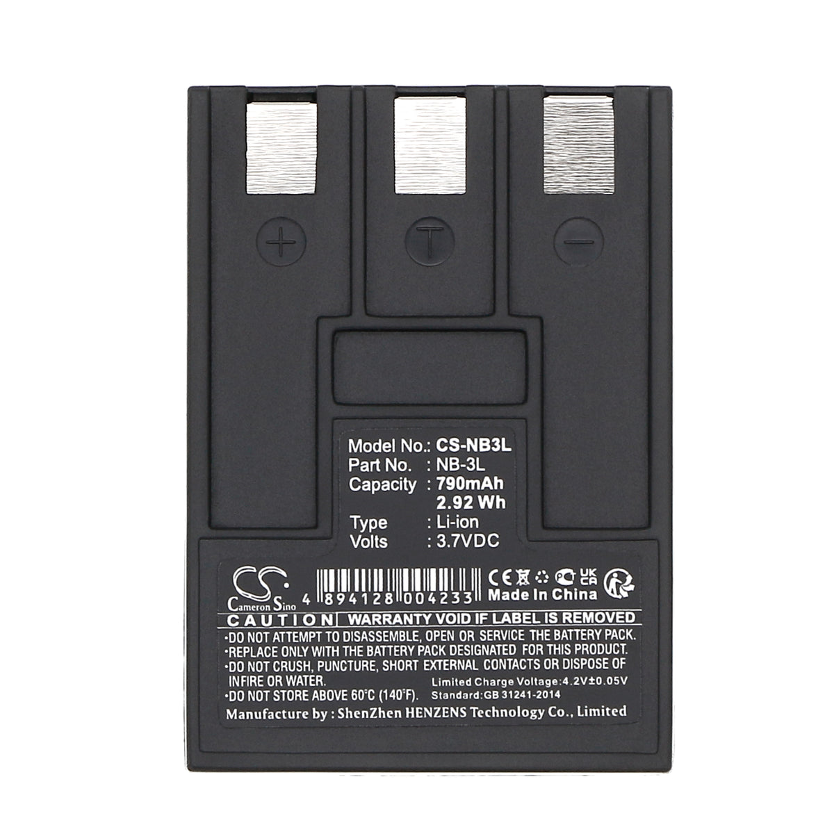 Replacement Battery for Canon Digital IXUS 700 – Camera – 790mAh / 3.7V