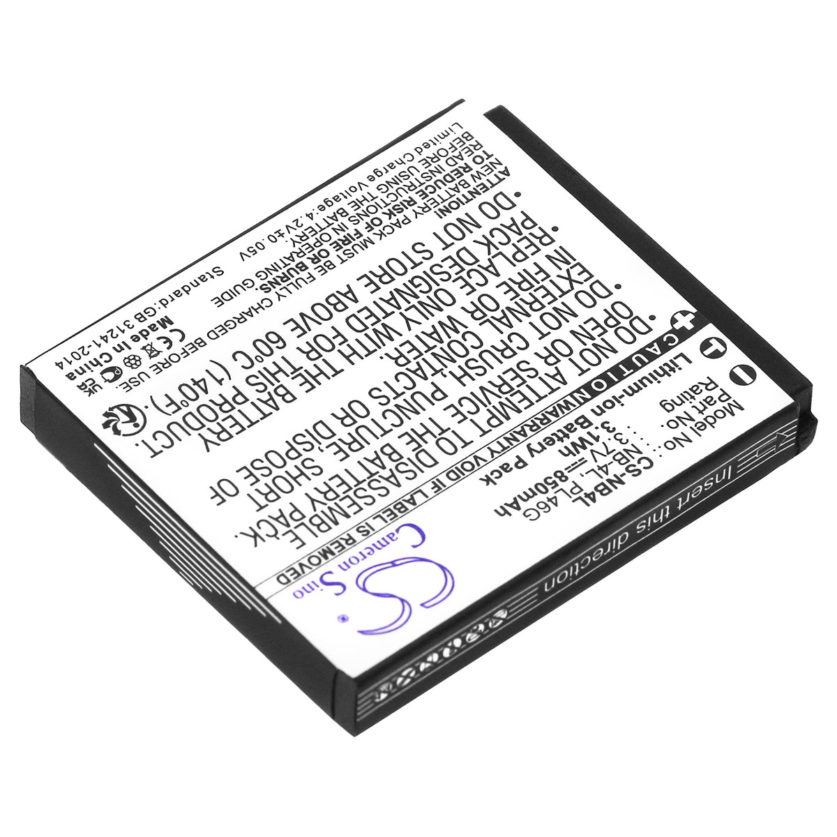Replacement Battery for Canon Digital IXUS 100 IS – Camera – 850mAh / 3.7V