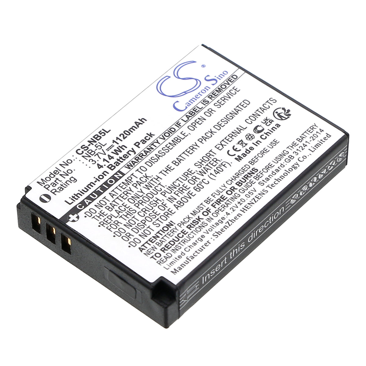 Replacement Battery for Nordmende | Canon Nordcam 01 – Camera – 1120mAh / 3.7V