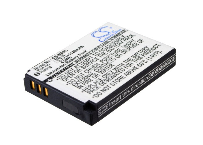 Replacement Battery for Nordmende  Nordcam 01 – Camera – 1120mAh / 4.14Wh / 3.7V