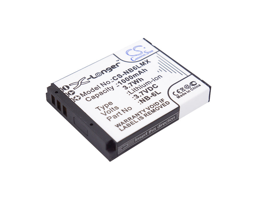 Replacement Battery for Canon  Digital IXUS 200 IS – Camera – 1000mAh / 3.70Wh / 3.7V