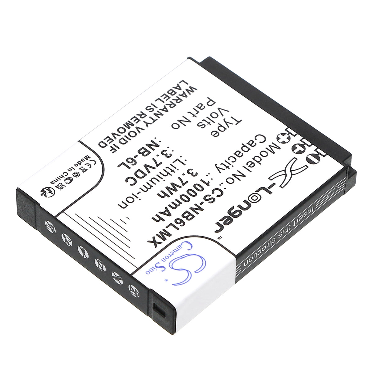 Replacement Battery for Canon Digital IXUS 200 IS – Camera – 1000mAh / 3.7V