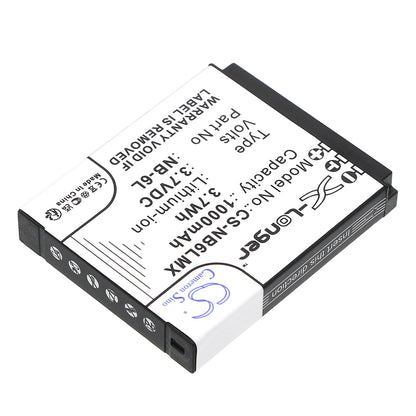Replacement Battery for Canon Digital IXUS 200 IS – Camera – 1000mAh / 3.7V