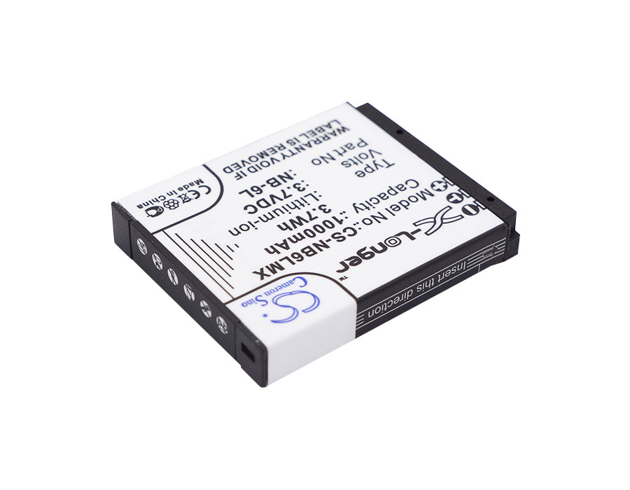 Replacement Battery for Canon  Digital IXUS 200 IS – Camera – 1000mAh / 3.70Wh / 3.7V