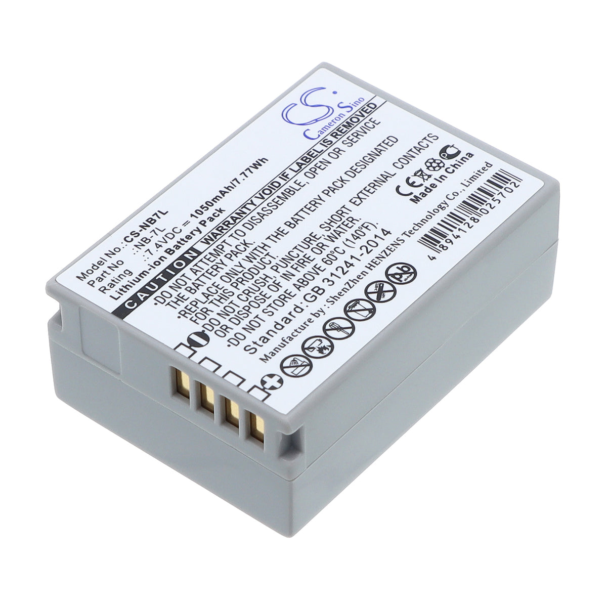 Replacement Battery for Canon PowerShot G10 – Camera – 1050mAh / 7.4V