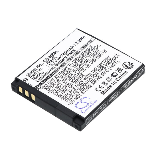 Replacement Battery for Canon PowerShot A3000 – Camera – 740mAh / 3.7V