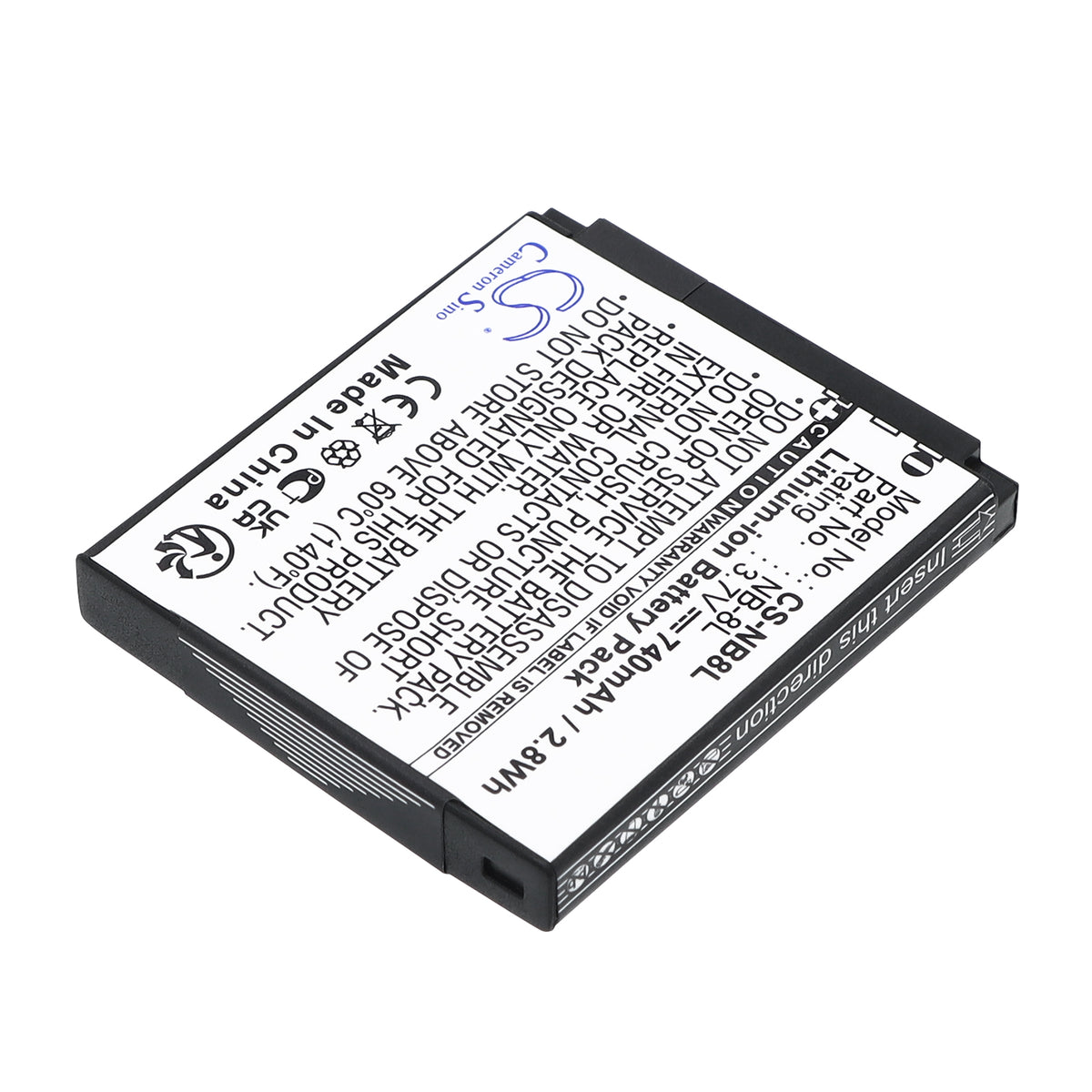 Replacement Battery for Canon PowerShot A3000 – Camera – 740mAh / 3.7V