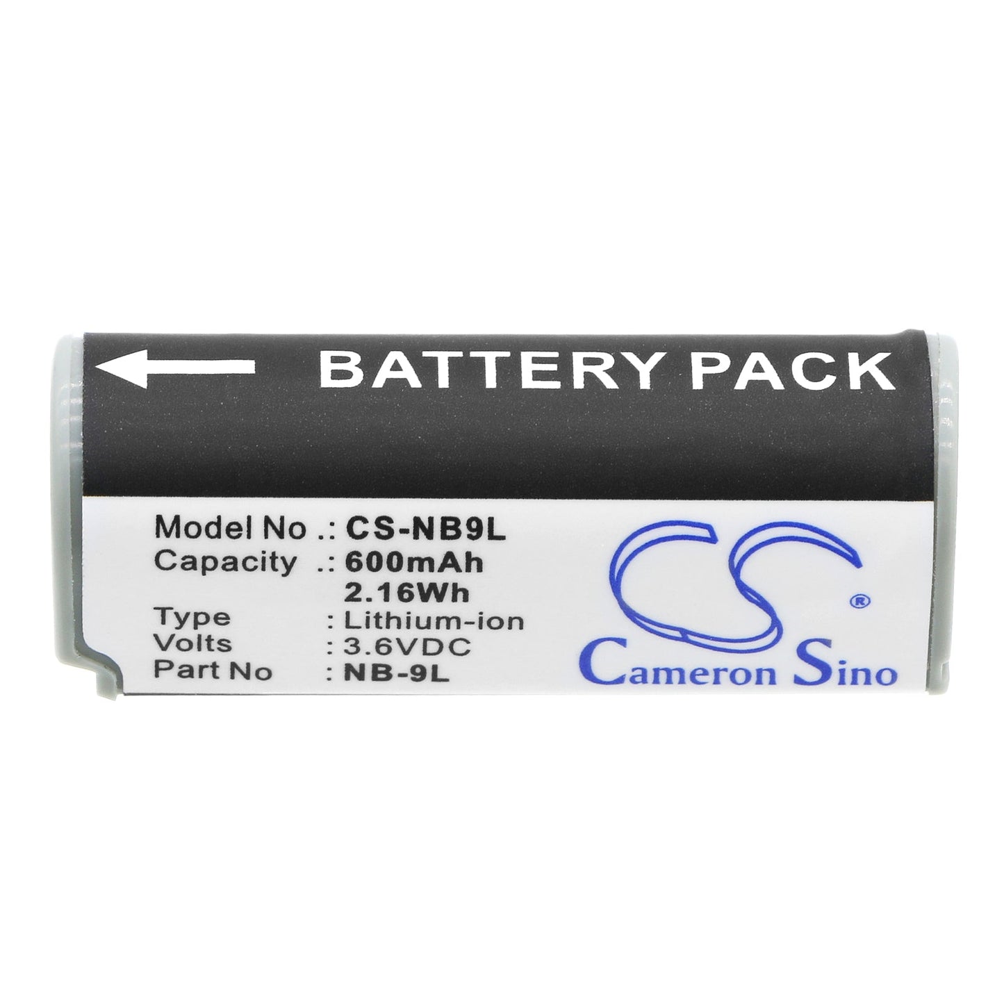 Replacement Battery for Canon  IXUS 1000 HS – Camera – 600mAh / 2.16Wh / 3.6V