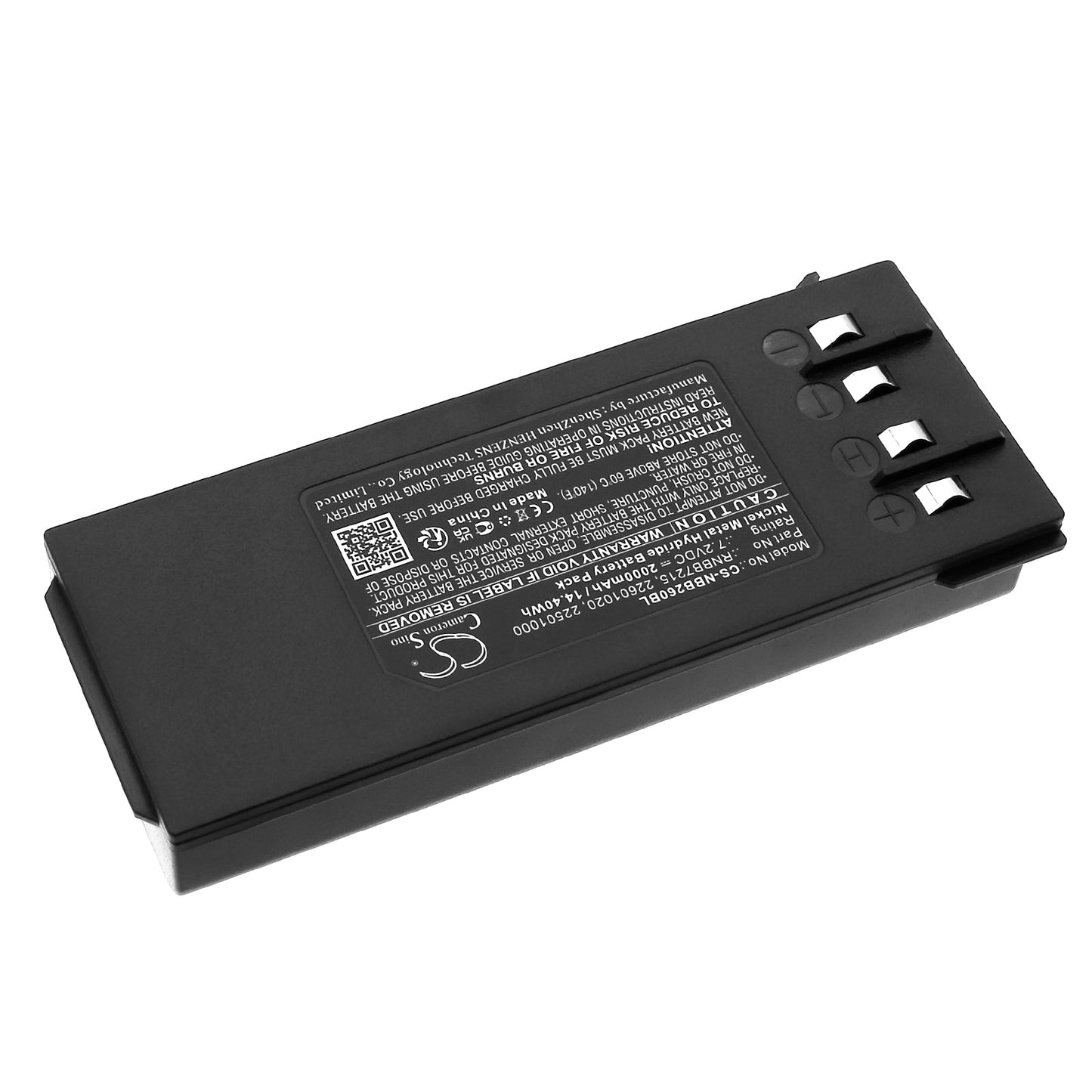 Replacement Battery for HIAB  077 HIDUO – Crane Remote Control – 2000mAh / 14.40Wh / 7.2V