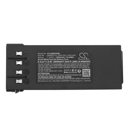 Replacement Battery for NBB  2.260.1020 – Crane Remote Control – 2000mAh / 14.40Wh / 7.2V
