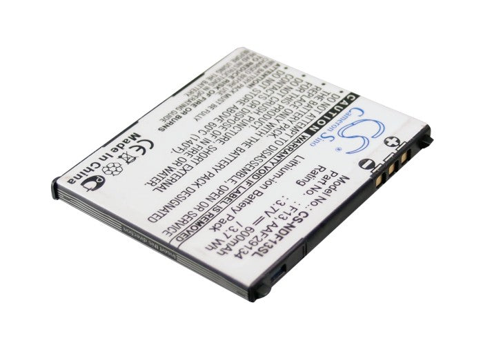 Replacement Battery for NTT Docomo  F-04B – Mobile, SmartPhone – 600mAh / 3.7V
