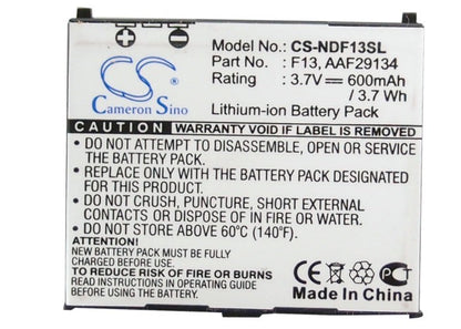 Replacement Battery for NTT Docomo  F-04B – Mobile, SmartPhone – 600mAh / 3.7V