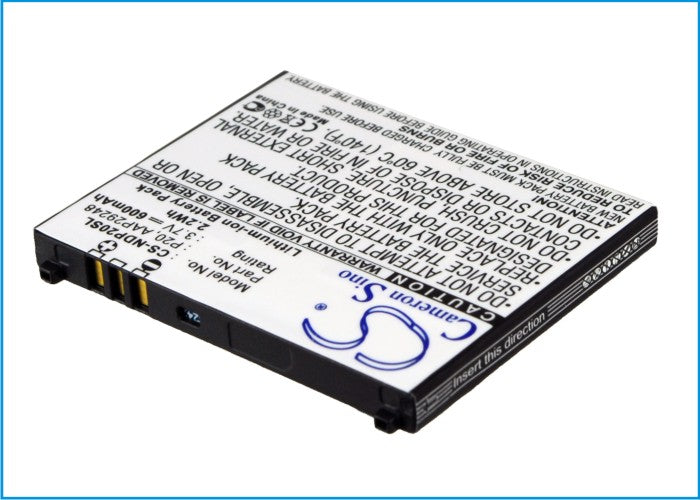 Replacement Battery for NTT DoCoMo P-01B – Mobile, SmartPhone – 600mAh / 3.7V - image 2