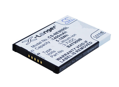 Replacement Battery for NEC GzOne IS11CA – Mobile, SmartPhone – 1400mAh / 3.7V - image 1