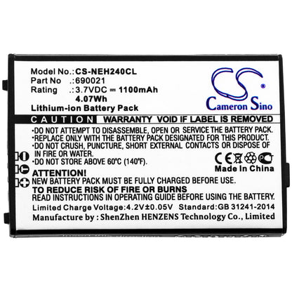 Replacement Battery for NEC MH240 – Cordless Phone – 1100mAh / 3.7V