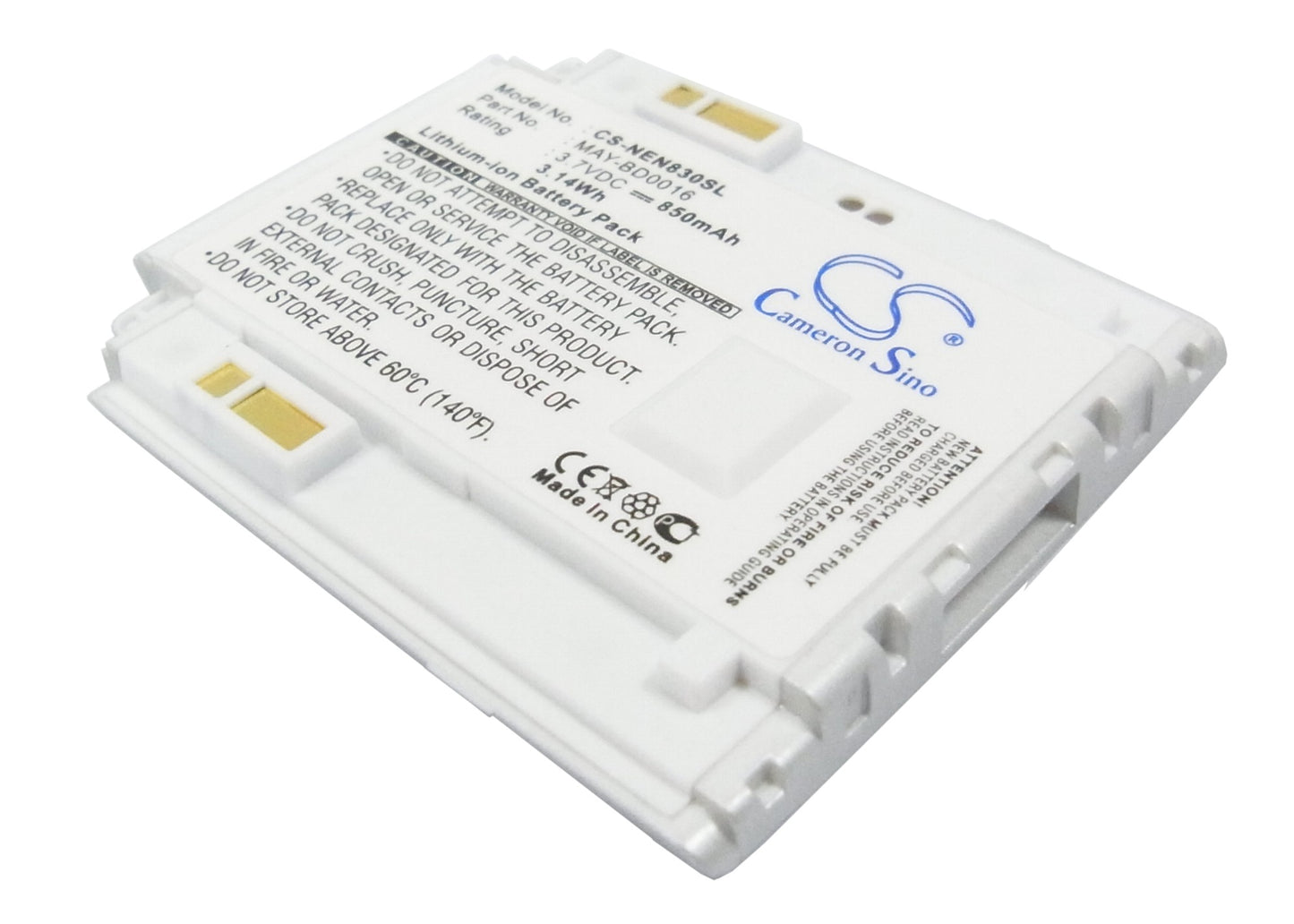 Replacement Battery for NEC N400 – Mobile, SmartPhone – 850mAh / 3.7V - image 1