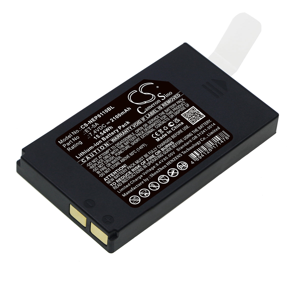 Replacement Battery for NEWPOS NEW8110 – Payment Terminal – 2100mAh / 7.4V