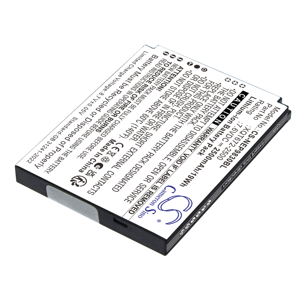Replacement Battery for NEWPOS 9830 – Payment Terminal – 2500mAh / 7.6V