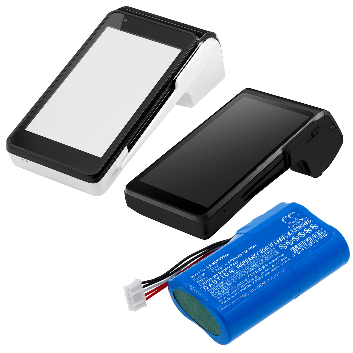 Replacement Battery for NEXGO N3 – Payment Terminal – 6700mAh / 3.7V