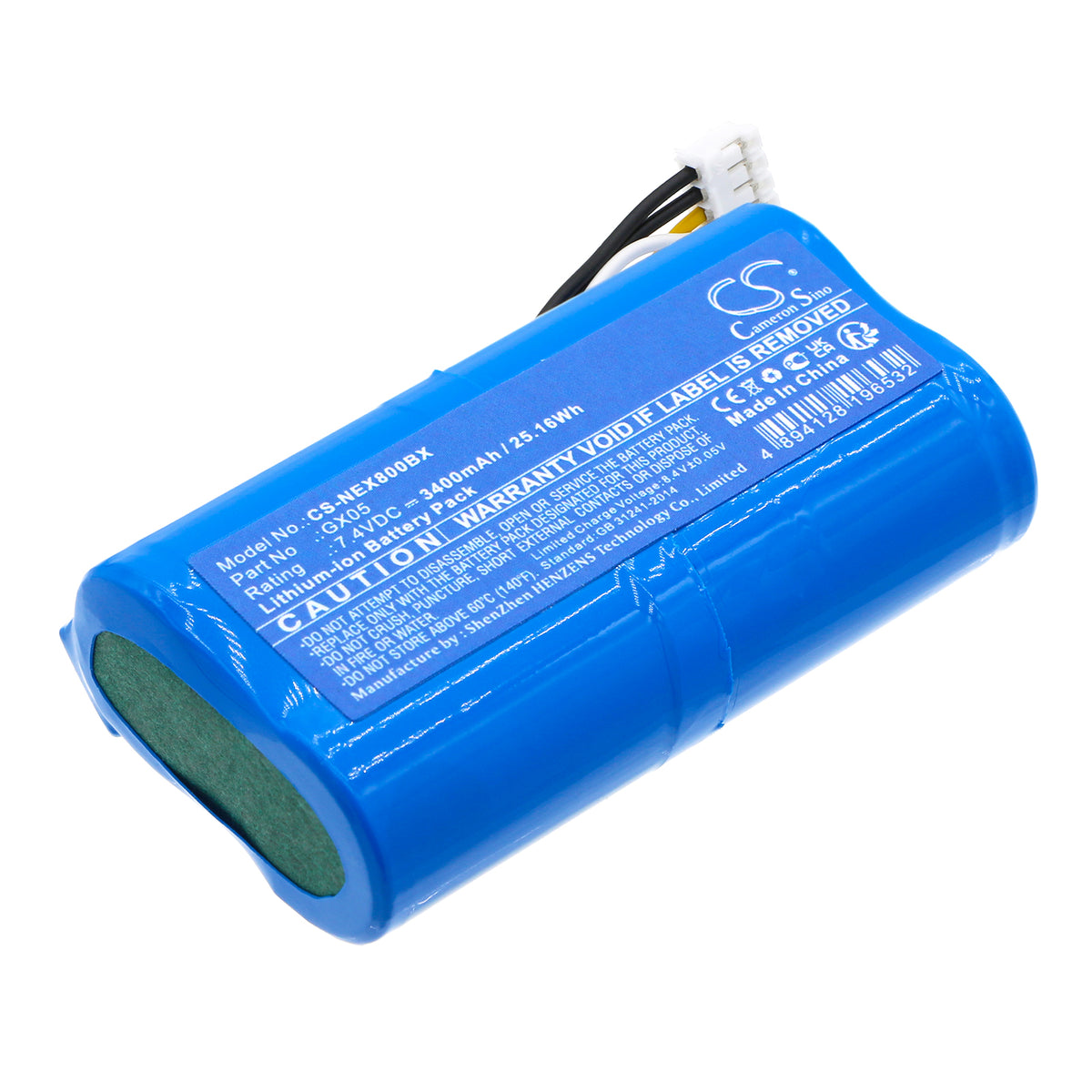 Replacement Battery for NEXGO | Dejavoo | WizarPOS N86 – Payment Terminal – 3400mAh / 7.4V